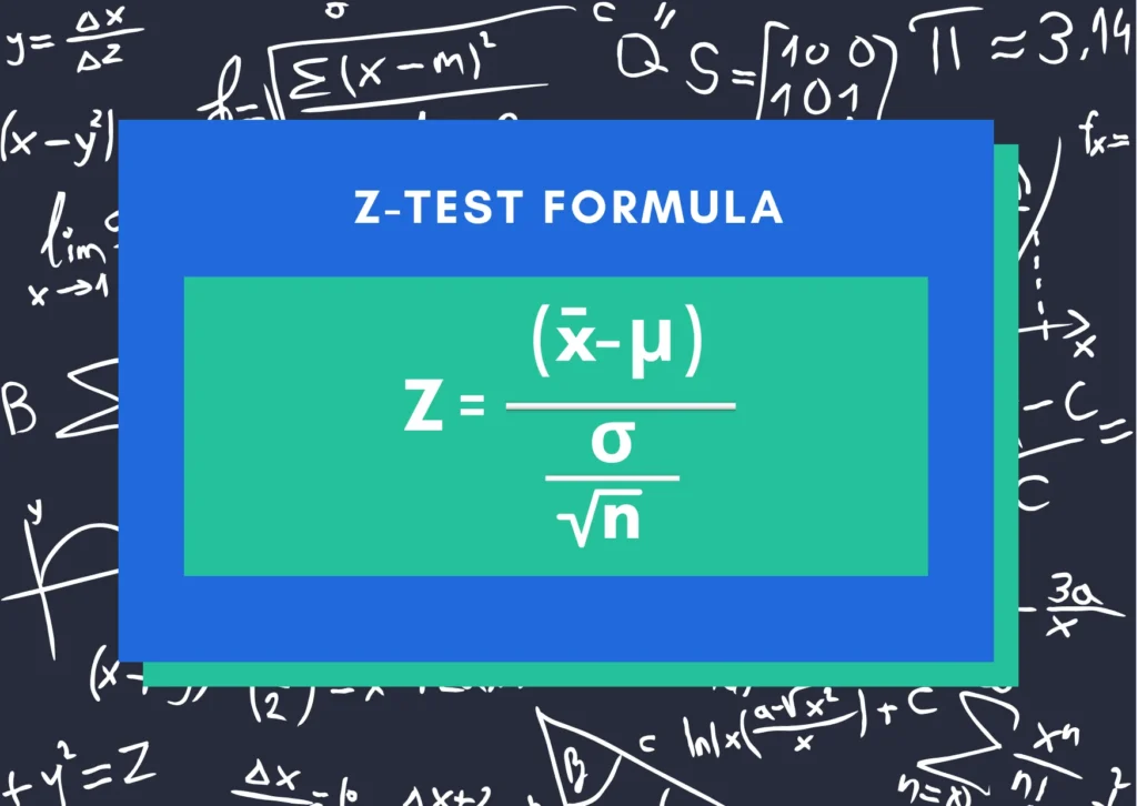 Z test formula